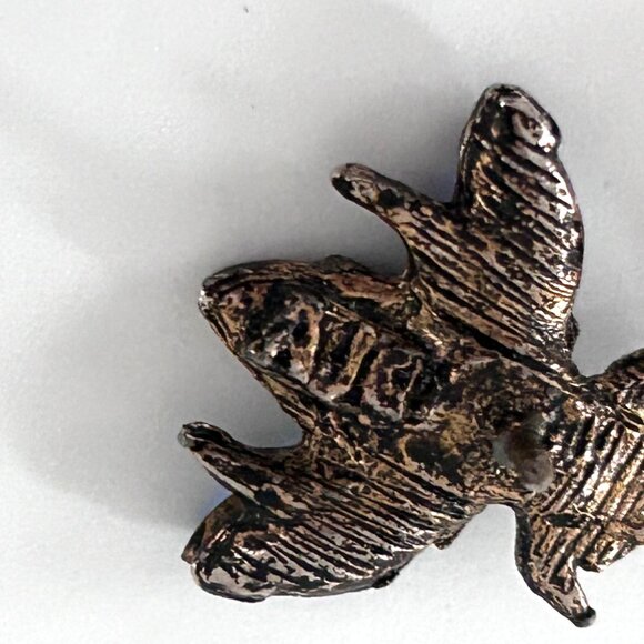 Vintage AJC Bee Fly Lapel Pin Blue Gemstone Accents Brooch - Picture 4 of 4